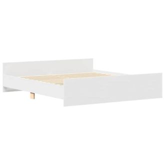 Berkfield Home Durable Bed Frame with Headboard with Footboard White 180x200 cm | Size: Super King