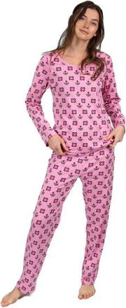 Leveret Womens Loose Fit Cotton Matching Family Pajamas, Animal & Nature Prints in Flower Pot at Nordstrom, Size X-Small
