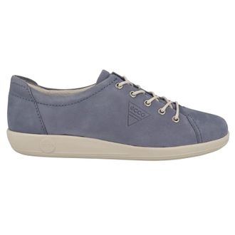 Ecco Ecco Soft 2.0 206503 Leather Womens Low Top Trainers - Misty - Size:UK 5-5.5