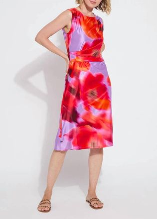 Lyss&eacute; Raquel Side Drape Printed Dress - Plus In Multicolor