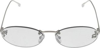 Fendi Sunglasses, unisex, Gray, 54 MM, First Crystal Sunglasses