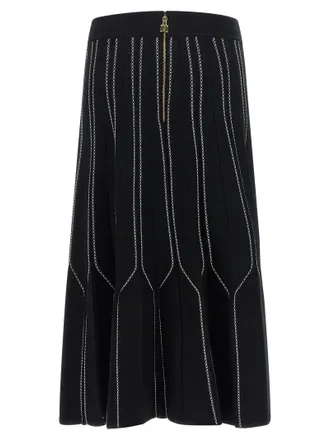 Elisabetta Franchi Origami Skirt - Black