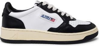Autry Black And White Leather Medalist Sneakers