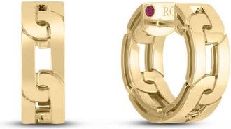 Roberto Coin 18K Yellow Gold Navarra Small Hoop Earrings - 8883149Ayer0