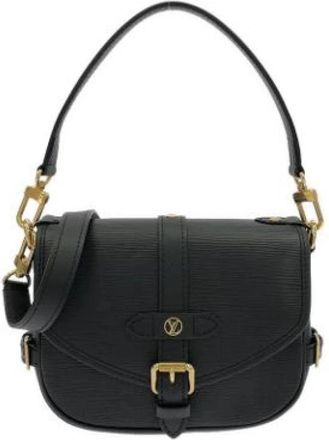 Louis Vuitton Tweedehands leren Louis Vuitton tassen - Dames - Vintage Schoudertas - Zwart - ONE Size - Vintage