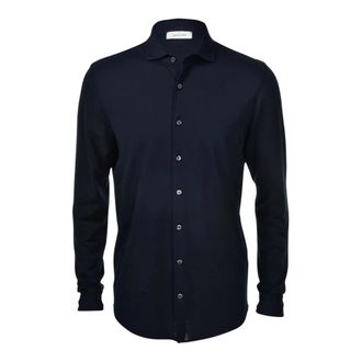 Gran Sasso Shirts - Heren - Casual Overhemden - Blauw - 3XL - Katoen - Overhemden
