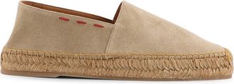 Kiton Ciro Paone Suede Espadrilles With Iconic Stitching-Uomo