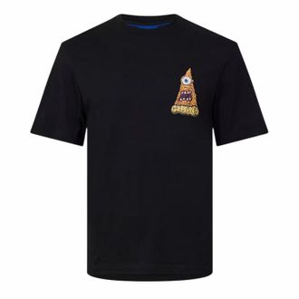 HUGO BOSS Heren Nizzerio Pizza T-Shirt (Zwart)