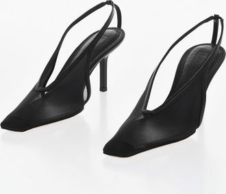 ARMARIUM Mesh Slingbacks EVELINA With Square Toe 9cm Heel Armarium