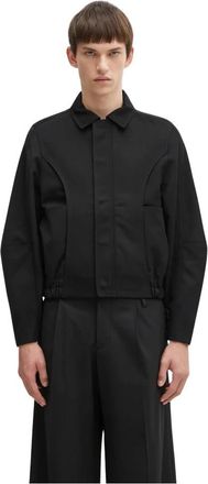 Ader Error Panelled Jacket - Heren - Zomerjassen - Zwart - XL - Wol - Jassen