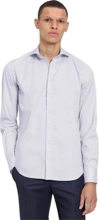 Baldessarini Stretch shirt Hugh with shark collar - Heren - Zakelijke Overhemden - Wit - 3XL - Katoen - Overhemden