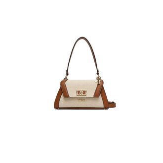 Guess Karnilla Flap Shoulder Bag - female - Guess - Shoulder Bags - Beige - ONE SIZE - Bags