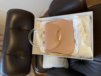 Charlotte Olympia Perspex Top Handle Leather Bag