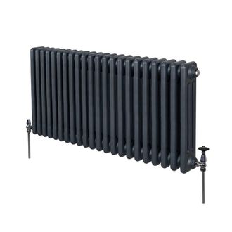 MonsterShop Traditional 3 Column Radiator - 600 x 1012mm - Anthracite Grey