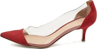 Gianvito Rossi Pumps Plexi a punta - Rosso