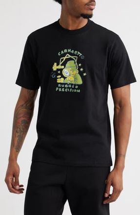 Carhartt Work in Progress Precision Work Organic Cotton Graphic T-Shirt in Black at Nordstrom Rack, Size Small