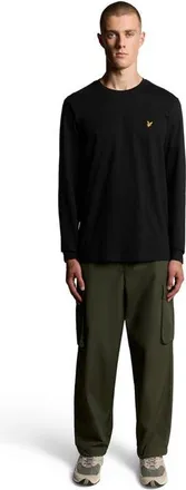 Lyle & Scott Plain Long Sleeve T-Shirt in Jet Black at Nordstrom, Size Xx-Large