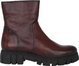 Felmini Tibre Java Zipper Boot - Dames - Enkellaarsjes - Bruin - 39 EU - Leer - Schoenen