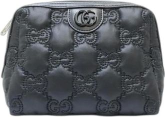 Gucci Pre-owned Clutches, female, Black, Size: ONE SIZE Pre-owned Leather gucci-bags