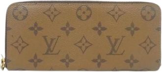 Louis Vuitton Pre-owned Monogram Reverse Lange Portemonnee - Heren - Vintage Accessoires - Bruin - ONE Size - Vintage