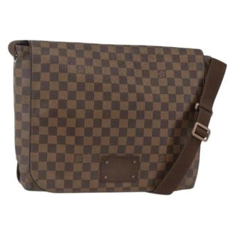 Louis Vuitton Pre-owned Cross Body Bags, female, Brown, Size: ONE SIZE Pre-owned Damier Ebene Shoulder Bag