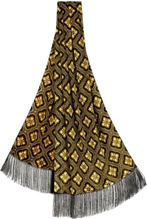 Etro geometric-print scarf - women - Viscose/Silk - One Size - Black
