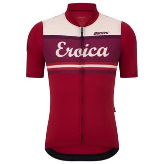 Santini Eroica Orcia Velotrikot f&uuml;r Herren | rot
