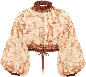 Zimmermann Blusa Corta Tie-Dye - - Blouses & Shirts - Donna - Beige - M