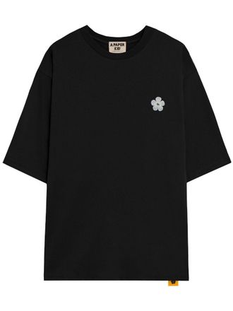 A Paper Kid T-shirt met logoprint - Zwart