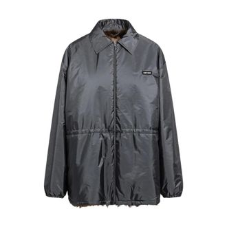 Miu Miu Ematite Blouson - Jackets - Mujer - Gris - S