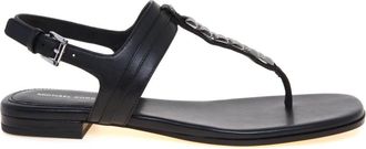 Michael Kors Marcia Sandal - Dames - Sandalen - Zwart - 41 EU - Leer - Schoenen