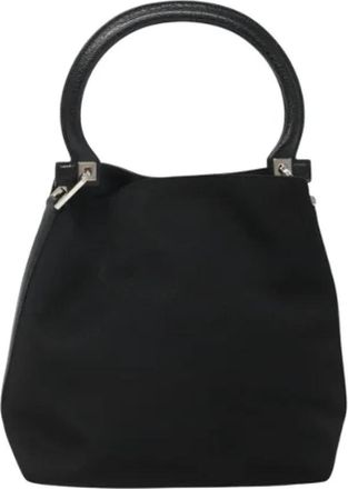 Ferragamo Tweedehands Canvas handtassen - Dames - Vintage Handtas - Zwart - ONE Size - Vintage