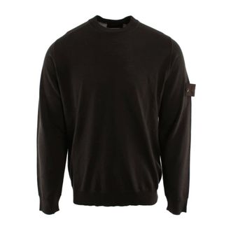 Stone Island Round-neck Knitwear, male, Brown, Size: S Ghost Sweater