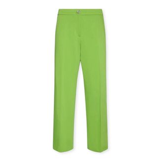 Elena Miro Broeken, Dames, Groen, 5Xl, Katoen, Cropped Gabardine Broek