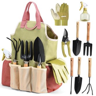 OEM Kit Completo De Herramientas De Jardiner&iacute;a Con Bolsa Y Guantes, Juego De Herramientas Con Pulverizador Para Uso Interior Y Exterior - Juego De Herrami