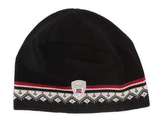 Dale of Norway Moritz Mens Hat Caps Dark Charcoal/Raspberry/Off-White/Black, Merino/Wool