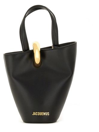Jacquemus Womens La Petite Poupee Bag Black Cotton Shoulder