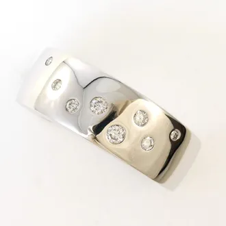 C&A White Gold White Gold (18K) Band Ring (Pre-Owned)