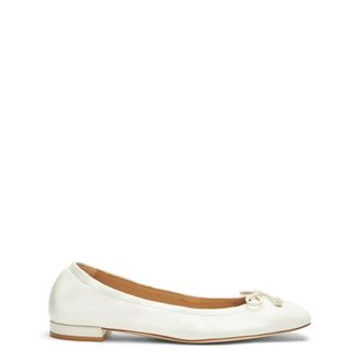 Stuart Weitzman Bria Ballerina - Dames - Schoenen - Beige - Maat: 38 EU Leer