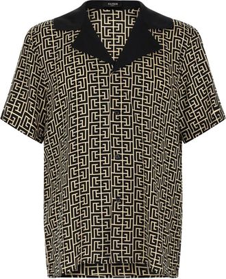 Balmain BlackWhite Monogram Shirt