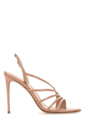 Le Silla Womens Skin Pink Leather Scarlet Sandals - Peach - Size EU 40