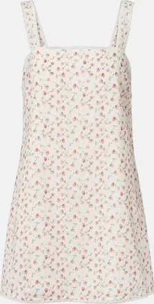 Poss&eacute; Charlotte floral cotton minidress