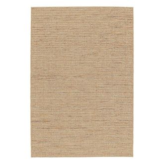 Sweeek Alfombra interior/exterior efecto yute claro con toques de color