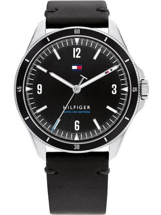 Tommy Hilfiger Maverick Mens Black Watch 1791904 Leather - One Size