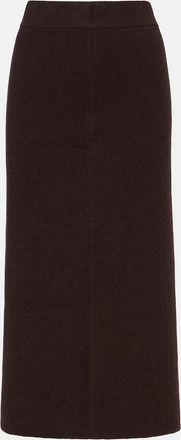 Jardin Des Orangers Wool and cashmere pencil skirt