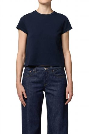 A Gold E Adine Shrunken Short Sleeve Tee In Storm