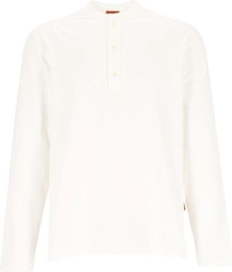 Barena Long Sleeve Top - Heren - Longsleeves - Wit - L - Tops