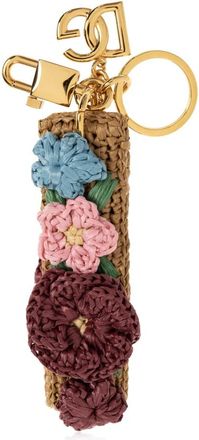 Dolce & Gabbana Gehaakte Raffia Sleutelhanger - Dames - Sleutelhangers & Tashangers - Veelkleurig - ONE Size - Accessoires