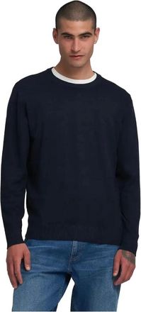 Replay Heren, Truien, Blauw, Maat: L Wol