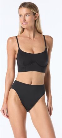 Vince Camuto Corset Bra Swim Top in Black at Nordstrom, Size X-Small